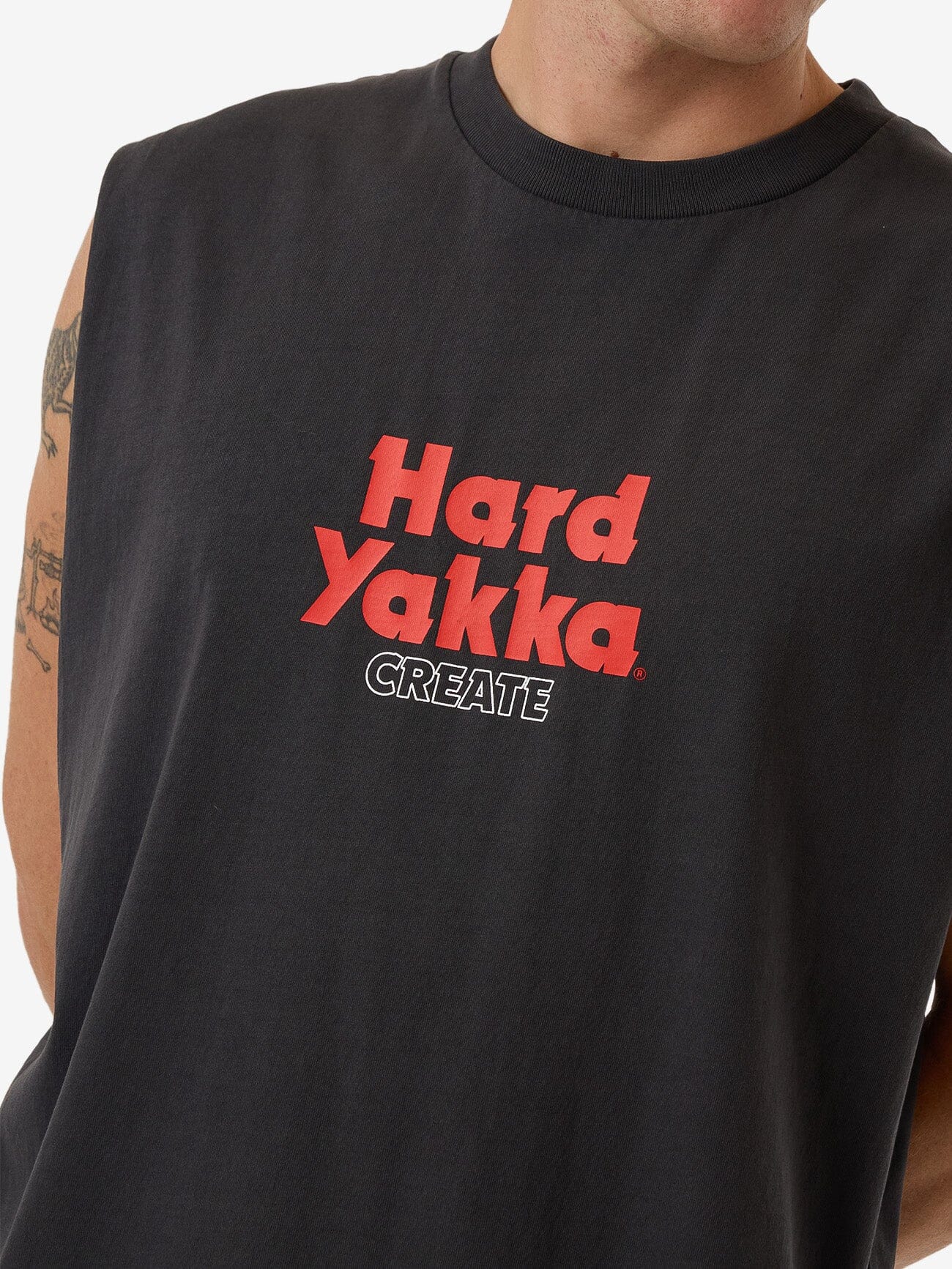 HYC Pile Muscle Tee - Dark Charcoal
