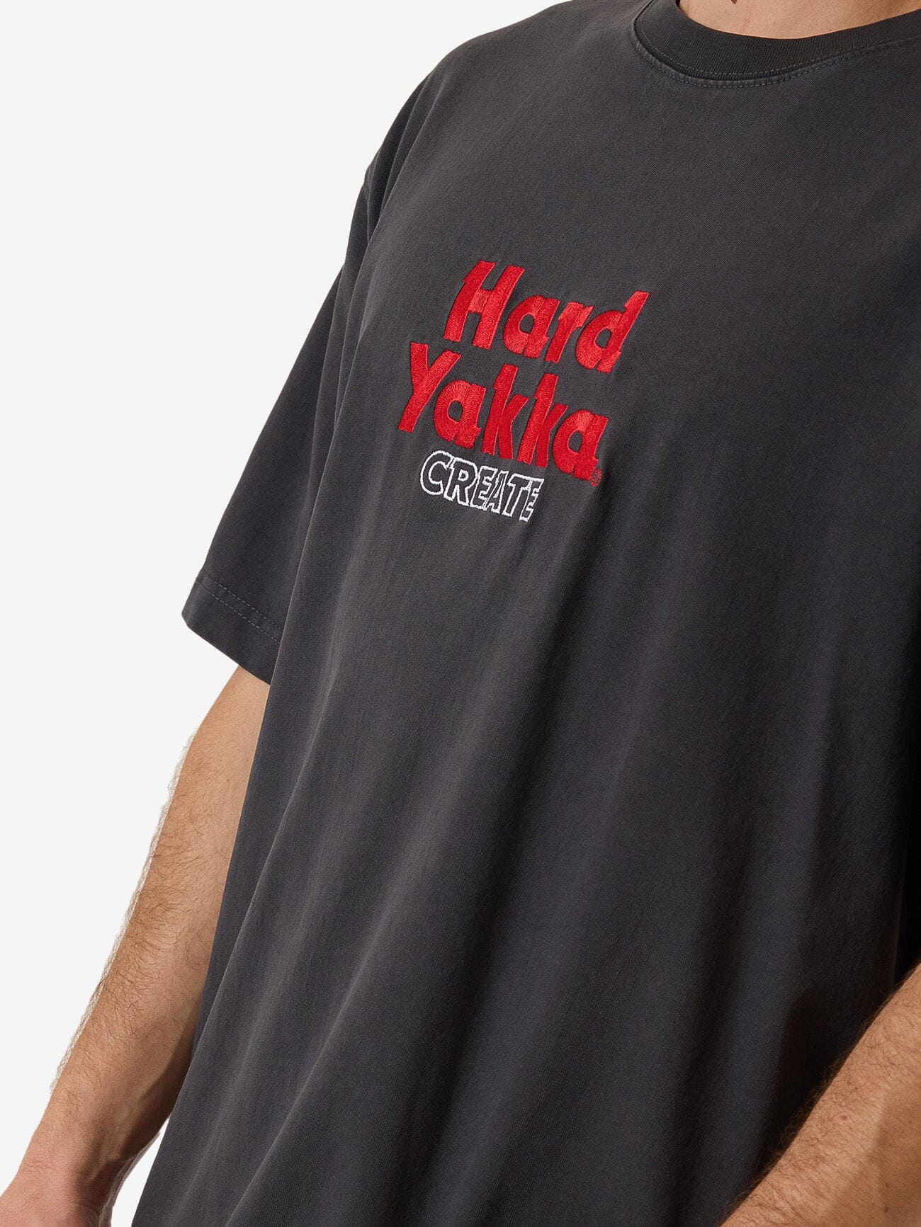 HYC Pile Oversize Fit Tee - Dark Charcoal