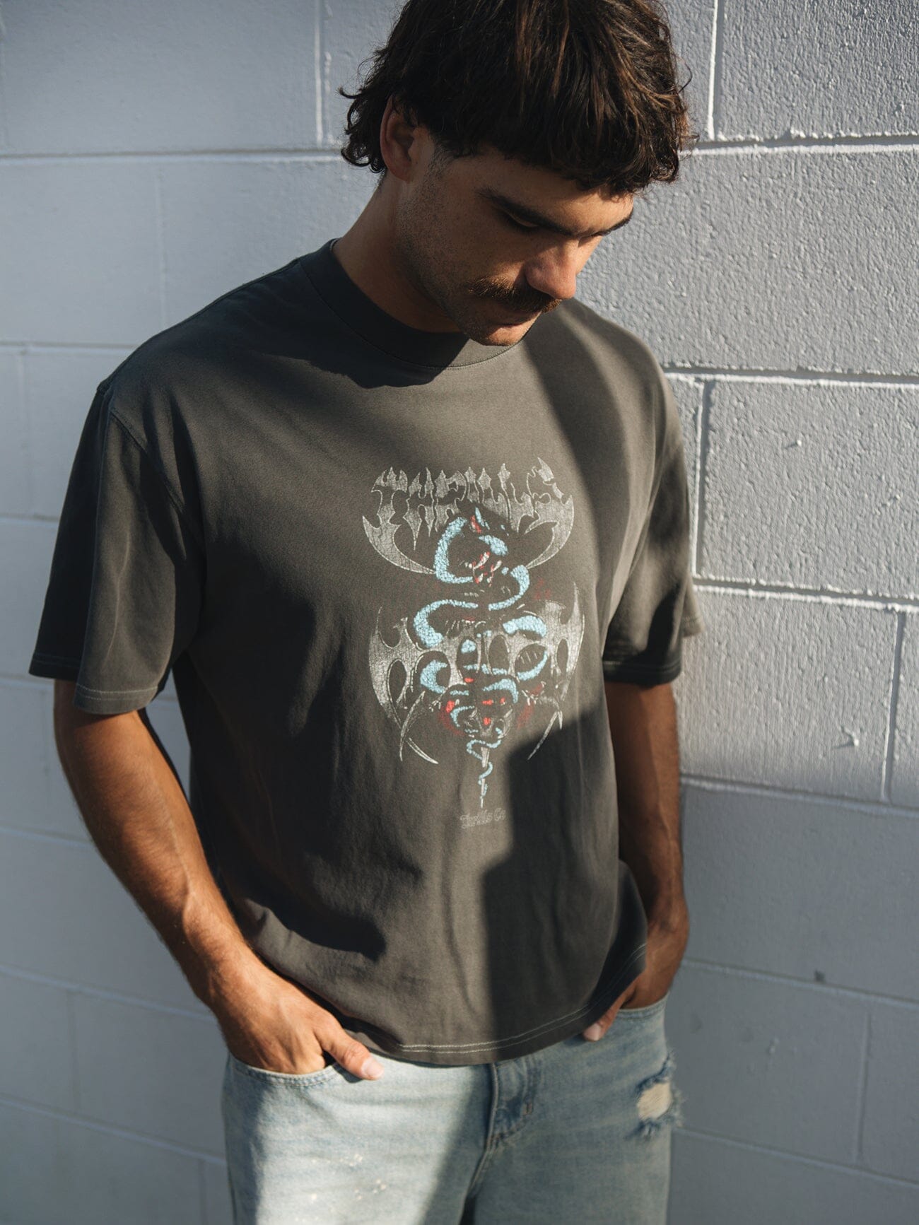 Bitter End Box Fit Cropped Tee - Merch Black