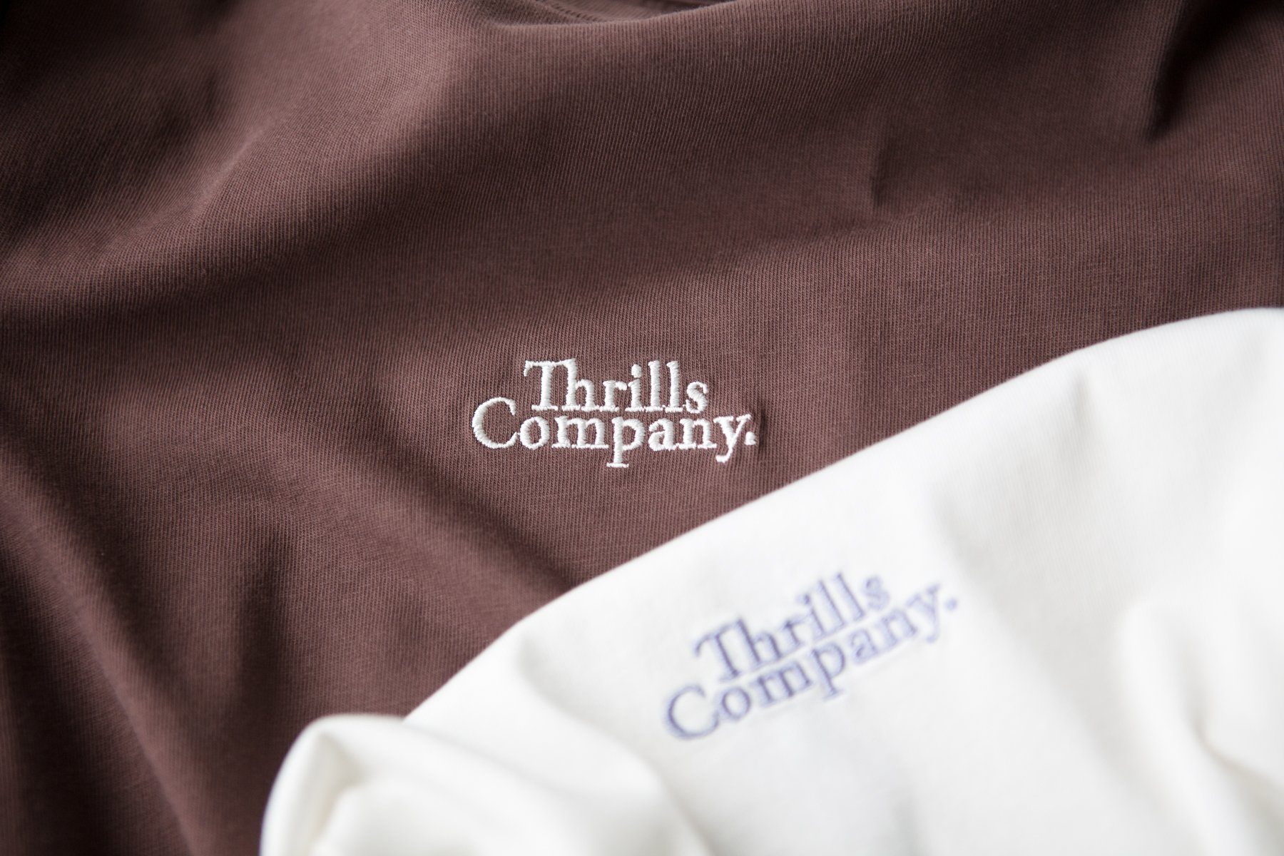 Contrasting Stack Merch Fit Tee - Mahogany