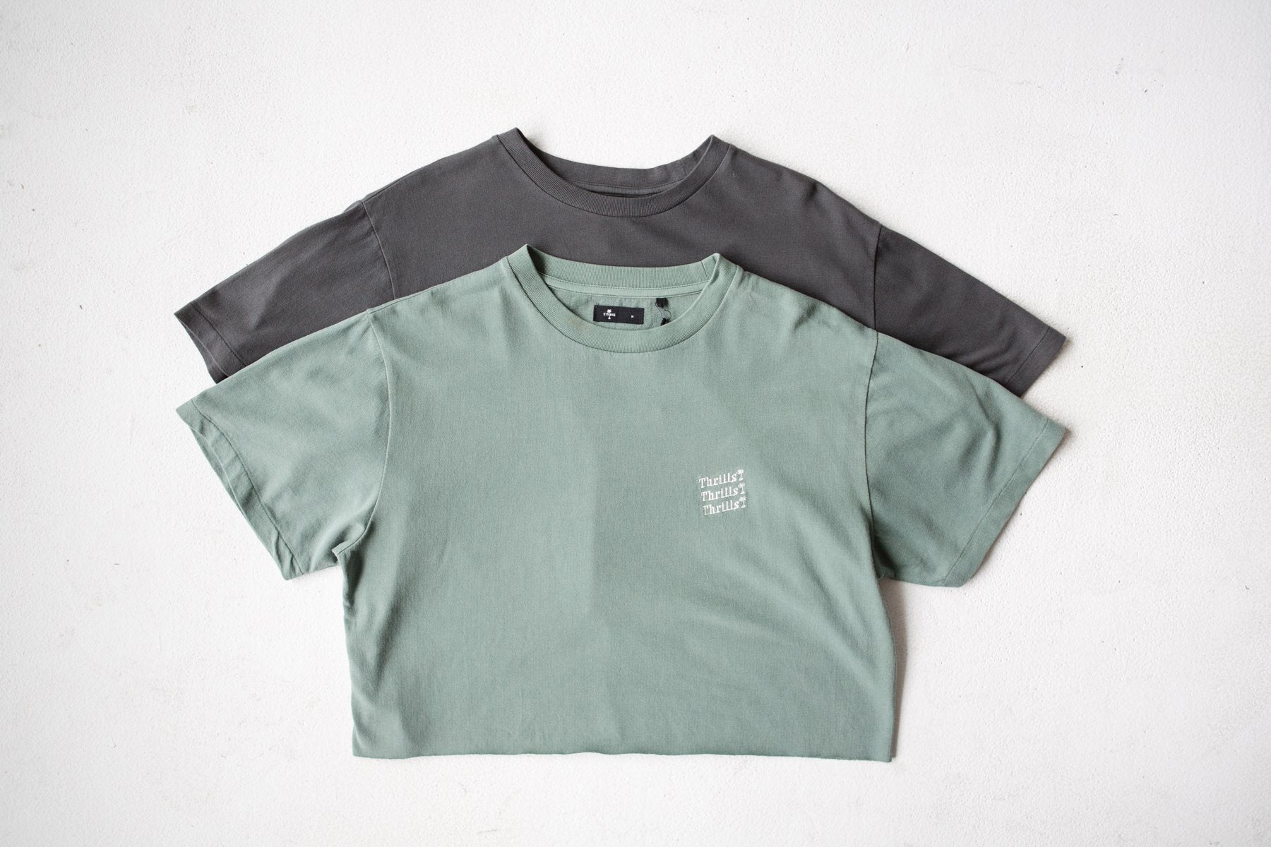 Thrills Embro Unlimited Crop Merch Fit Tee - Lume Green