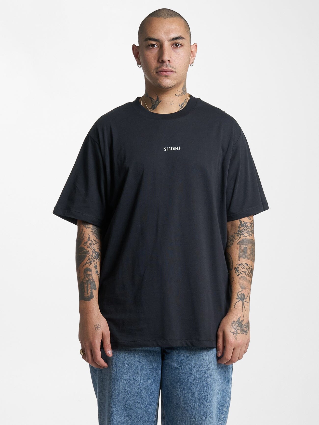 Minimal Thrills Merch Fit Tee - Washed Black