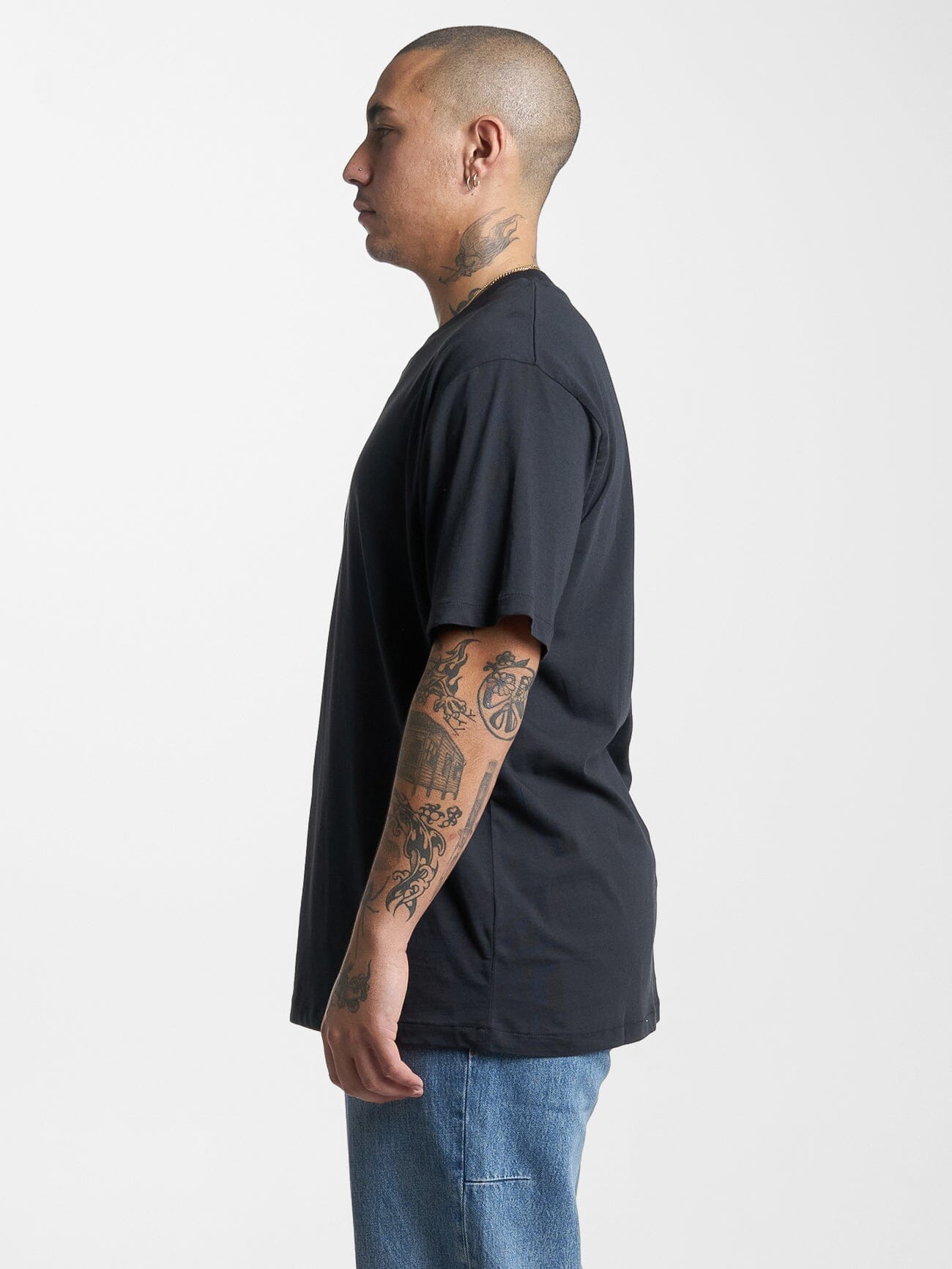 Minimal Thrills Merch Fit Tee - Washed Black