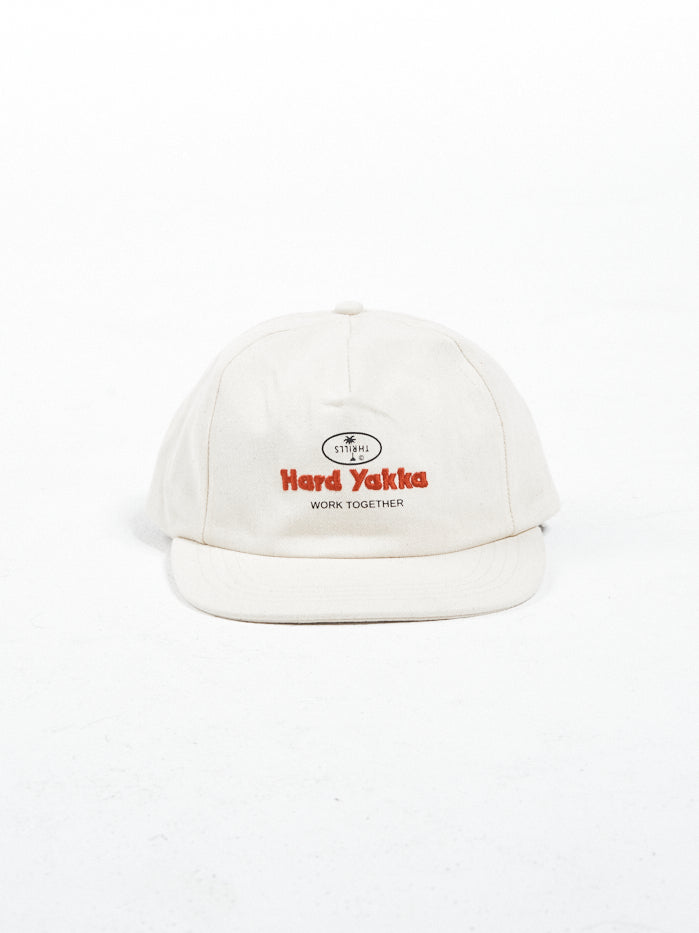 Hard Yakka x Thrills Union 5 Panel Cap - Unbleached