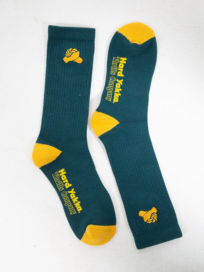 Hard Yakka x Thrills Beginning To Present Sock - Yakka Green