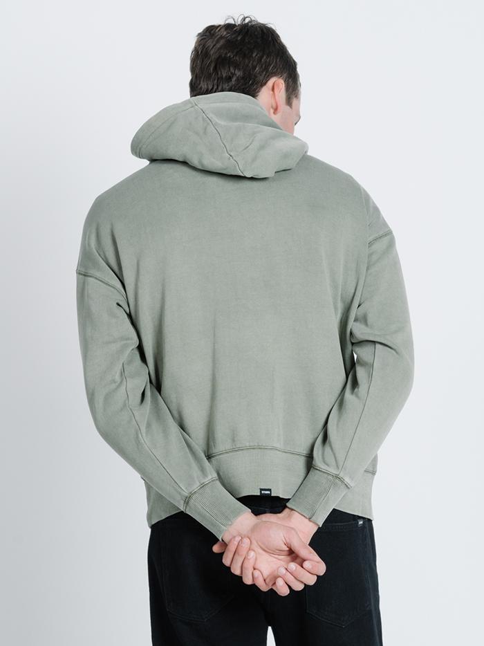Minimal Thrills Slouch Pull on Hood - Army Green