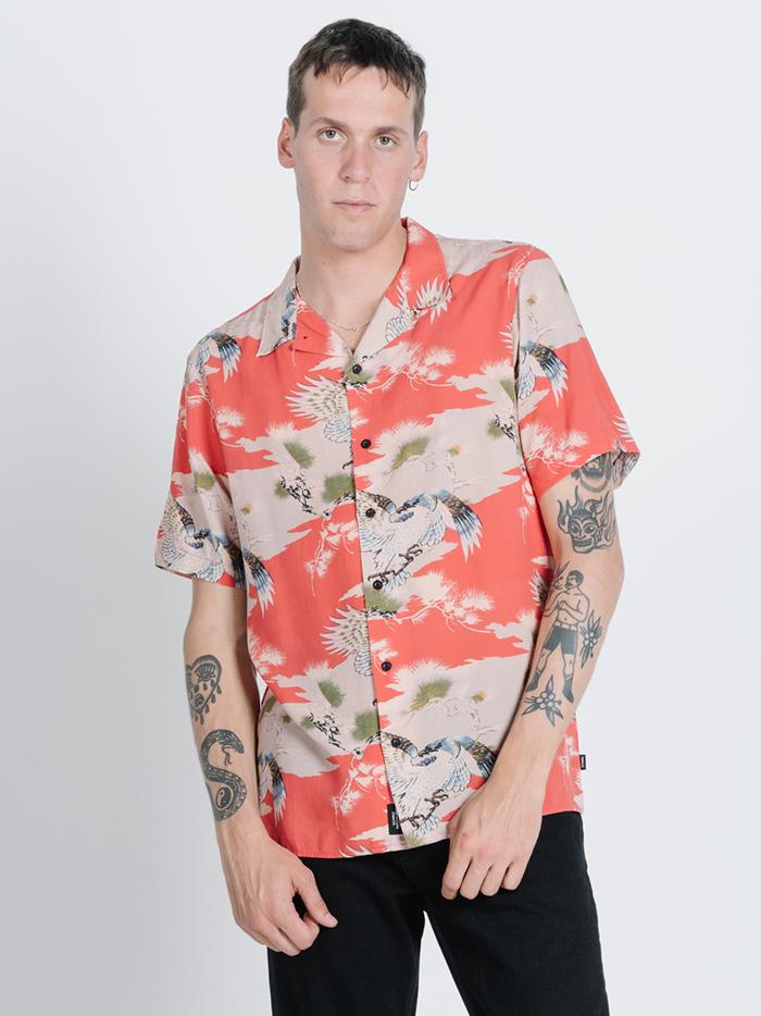 Falcon Bowling Shirt - Red