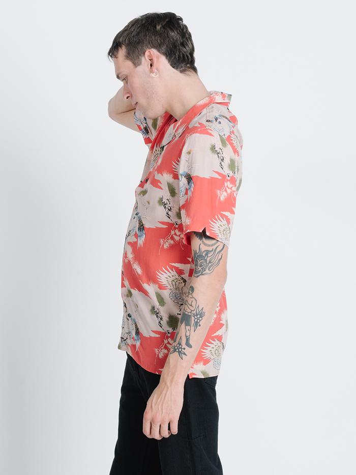 Falcon Bowling Shirt - Red