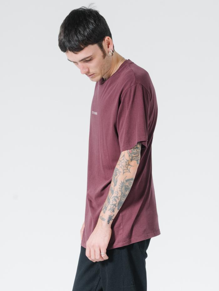 Minimal Thrills Merch Fit Tee - Blood Red