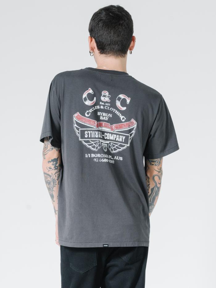 C&C Wings Merch Fit Tee - Vintage Black