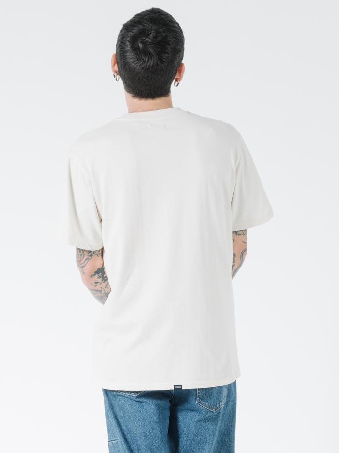 Tonal Stacked Thrills Company Merch Fit Tee - Unbleached