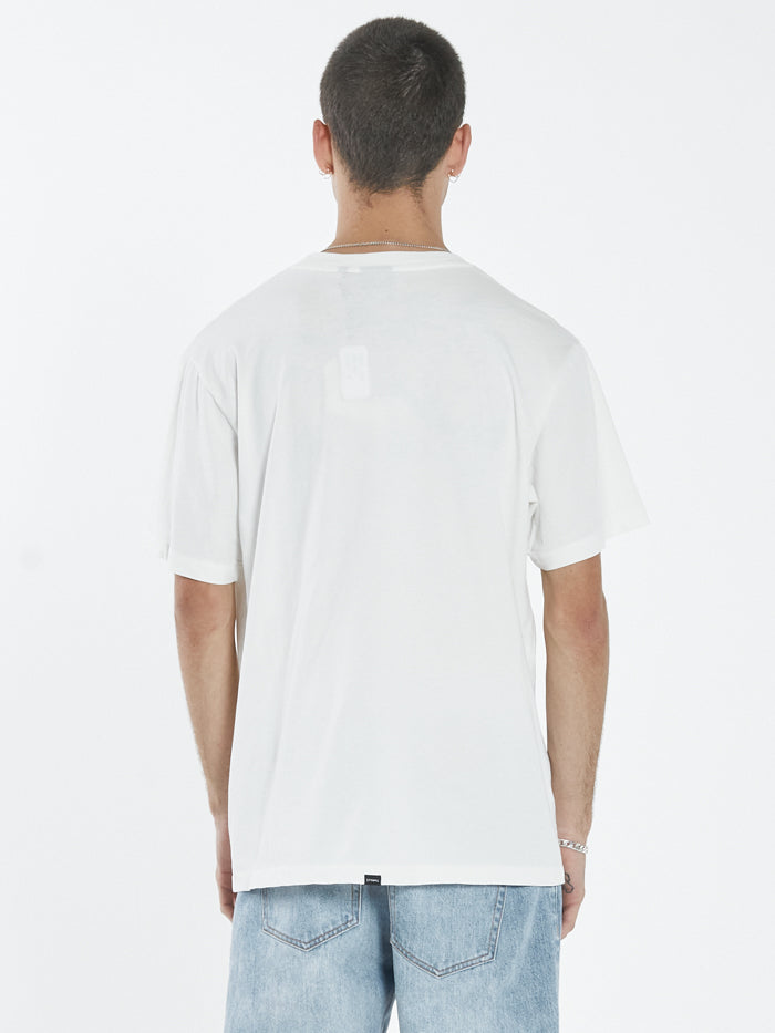 Bad Habits Die Hard Merch Fit Tee - Dirty White