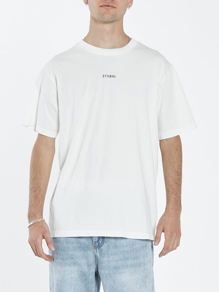 Bad Habits Die Hard Merch Fit Tee - Dirty White