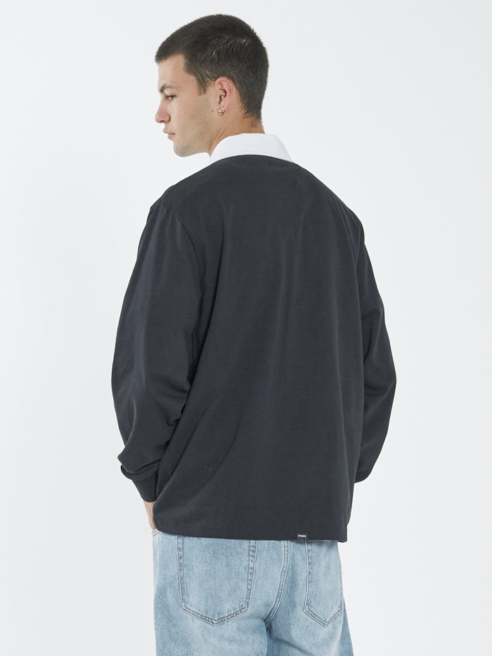 Infinite Thrills Rugby Polo - Washed Black