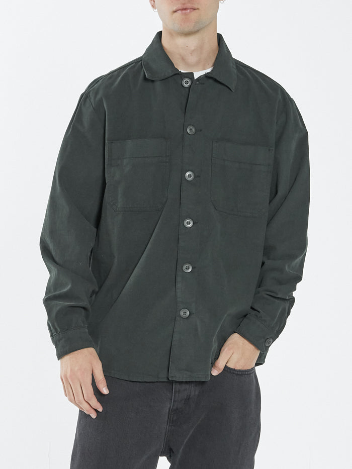 Century Overshirt - Oil Green