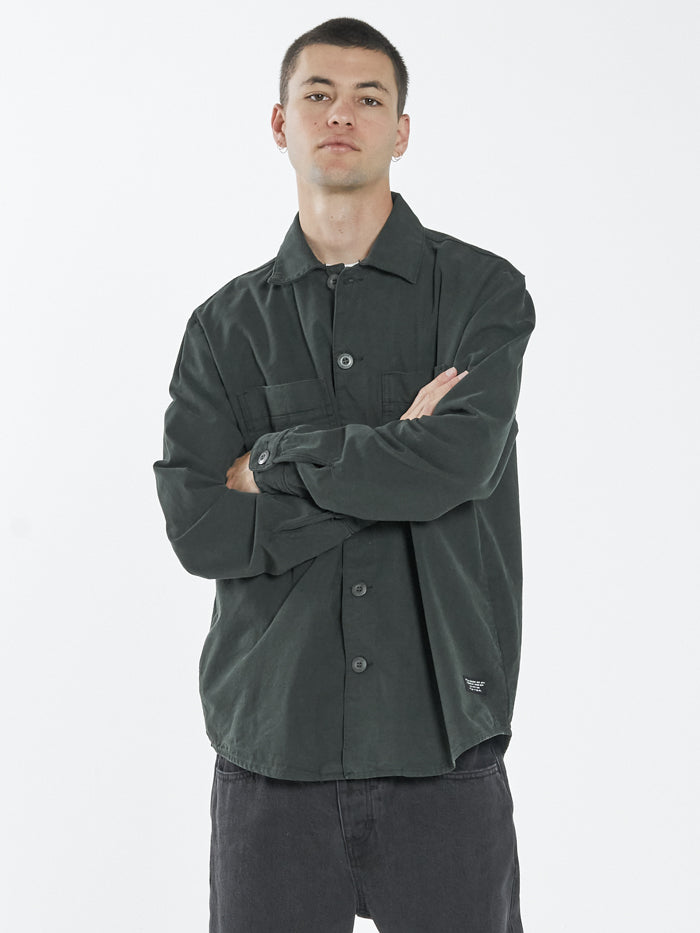 Century Overshirt - Oil Green