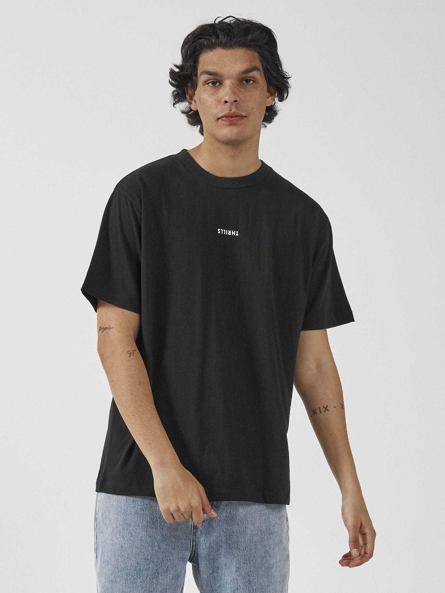 Minimal Thrills Merch Fit Tee - Washed Black