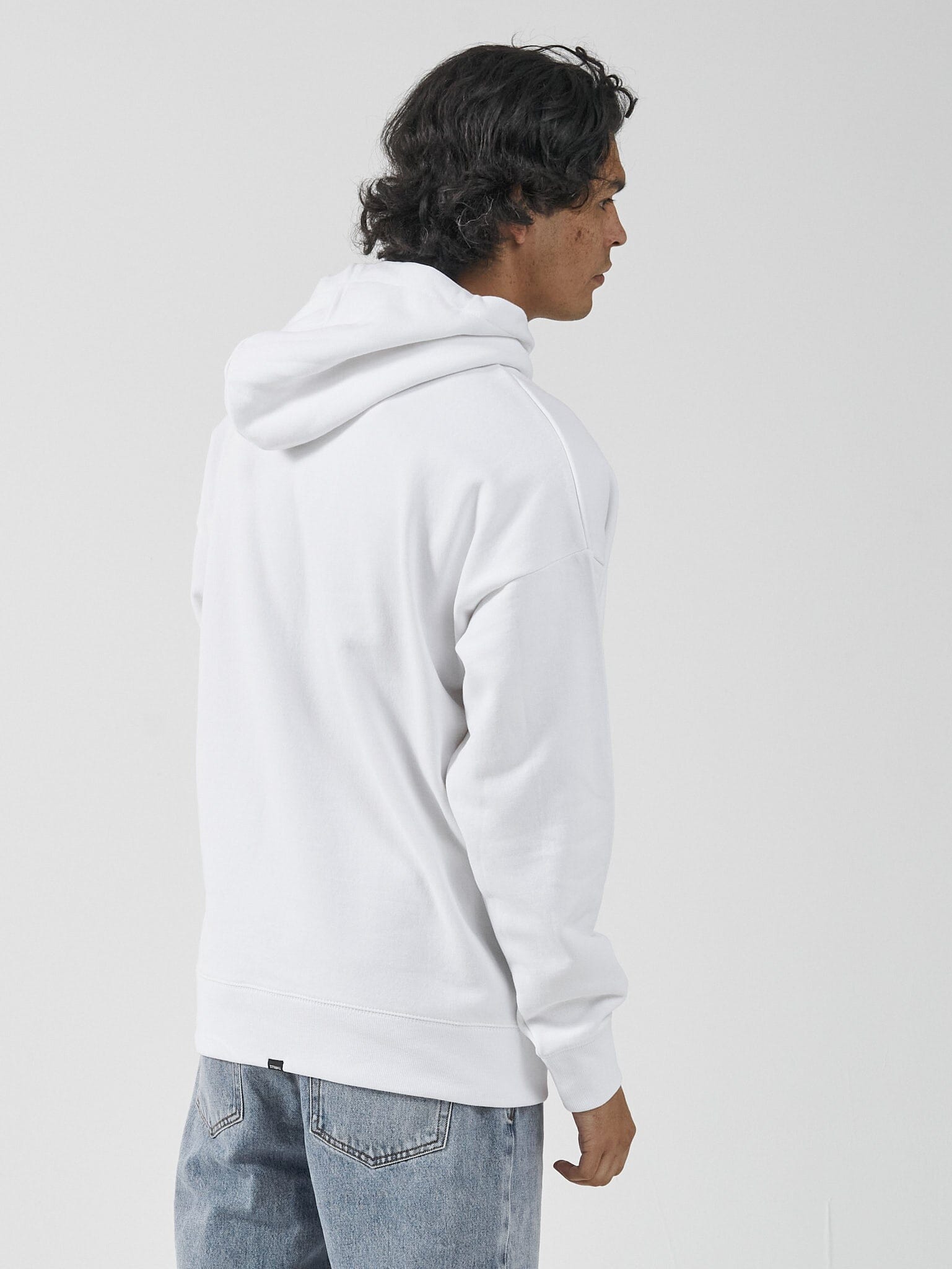 Electric Chaos Slouch Pull On Hood - White