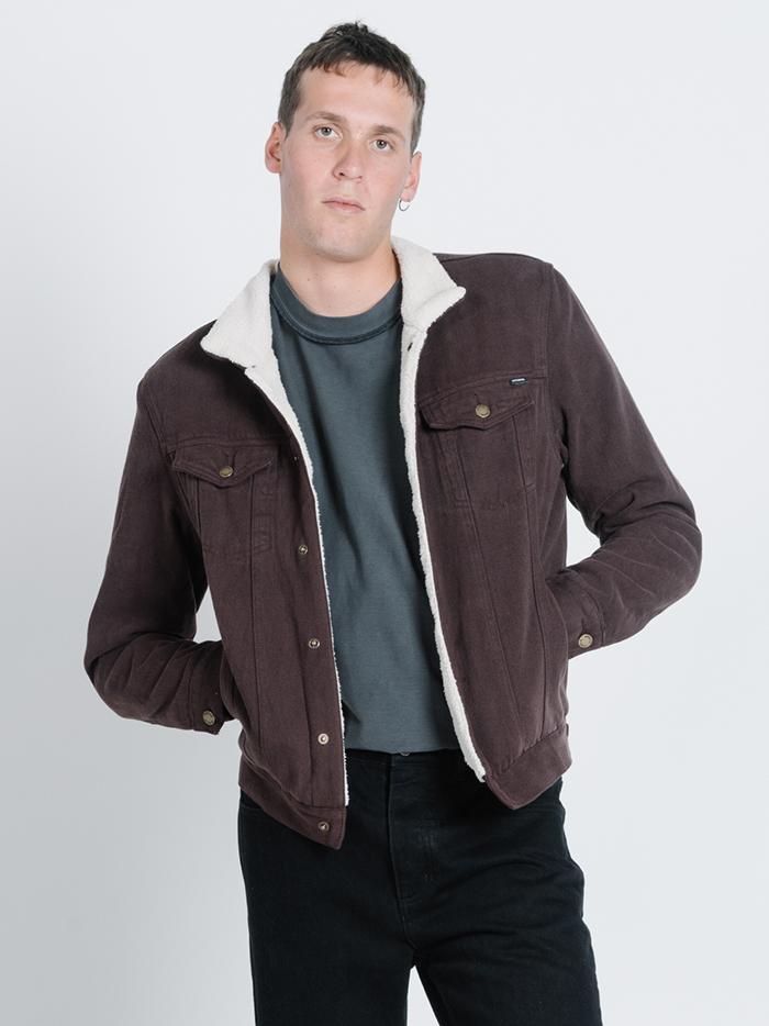 Sherpa Wanderer Denim Jacket - Postal Brown