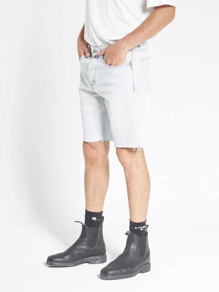 Chopped Denim Short - Light Blue Fade