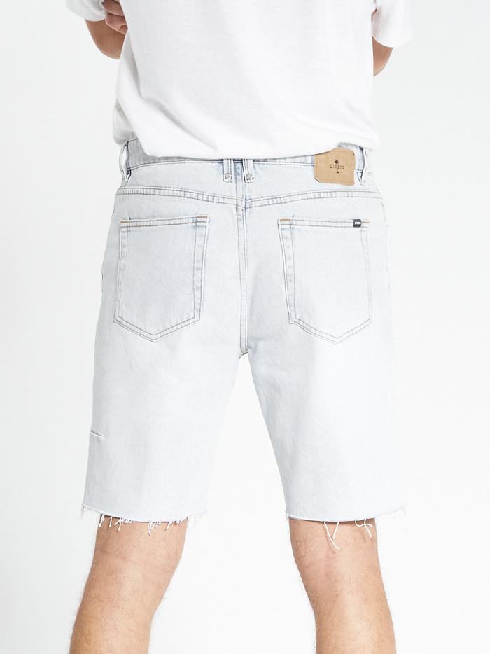 Chopped Denim Short - Light Blue Fade