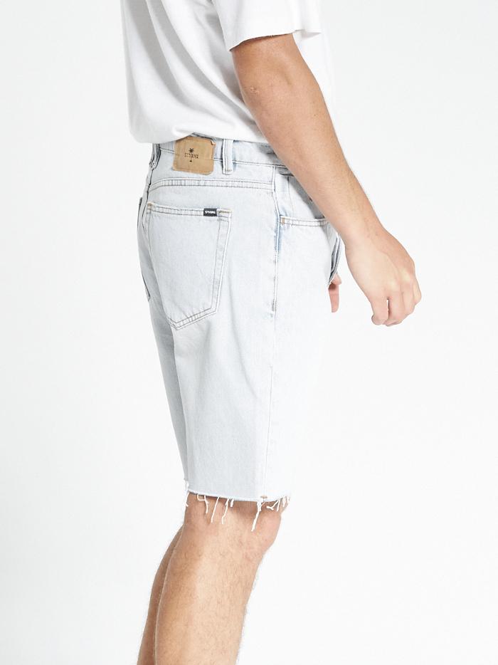 Chopped Denim Short - Light Blue Fade