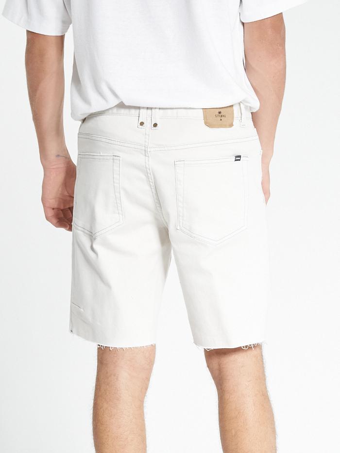 Destroyed Bones Denim Short - Vintage Bone