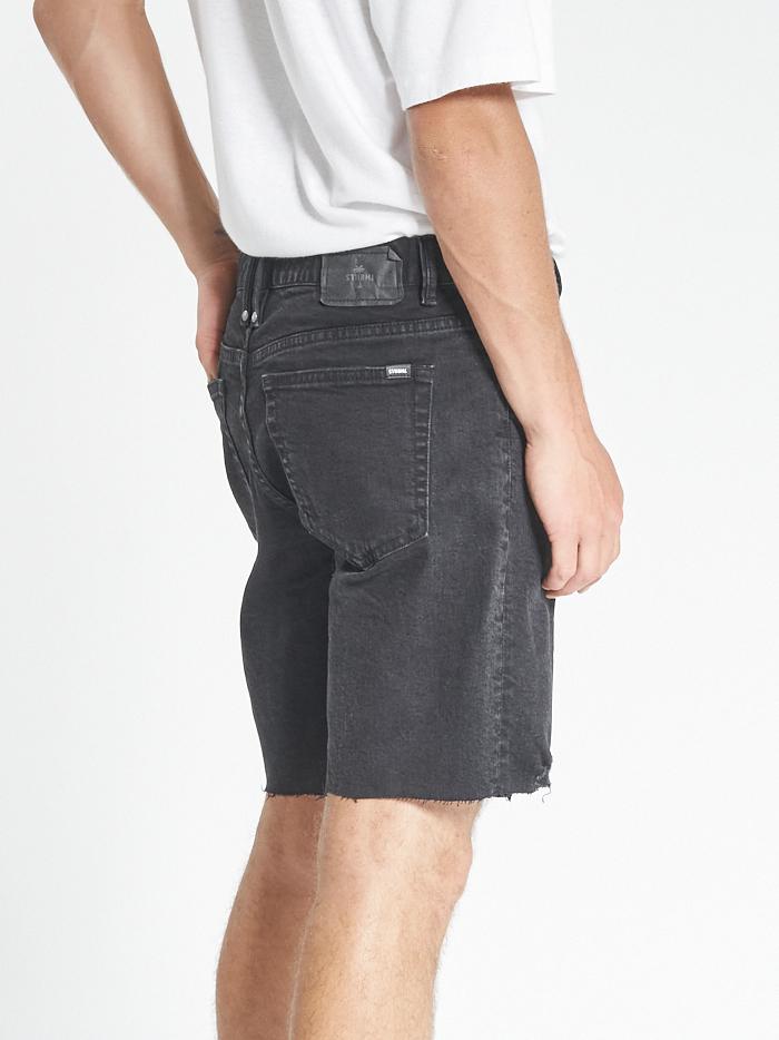Destroyed Bones Denim Short - Black Rinse