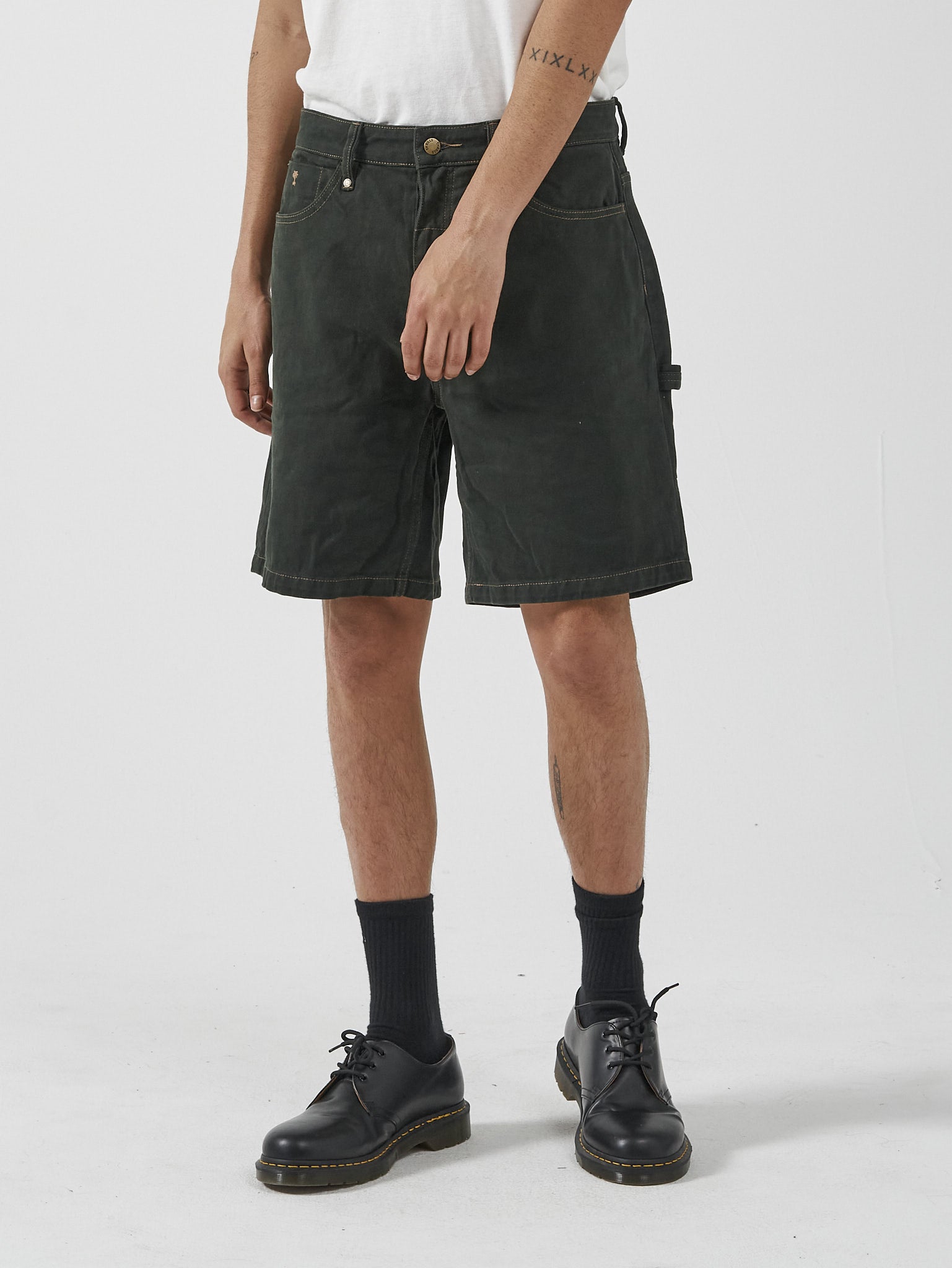 Slacker Denim Short - Oil Green
