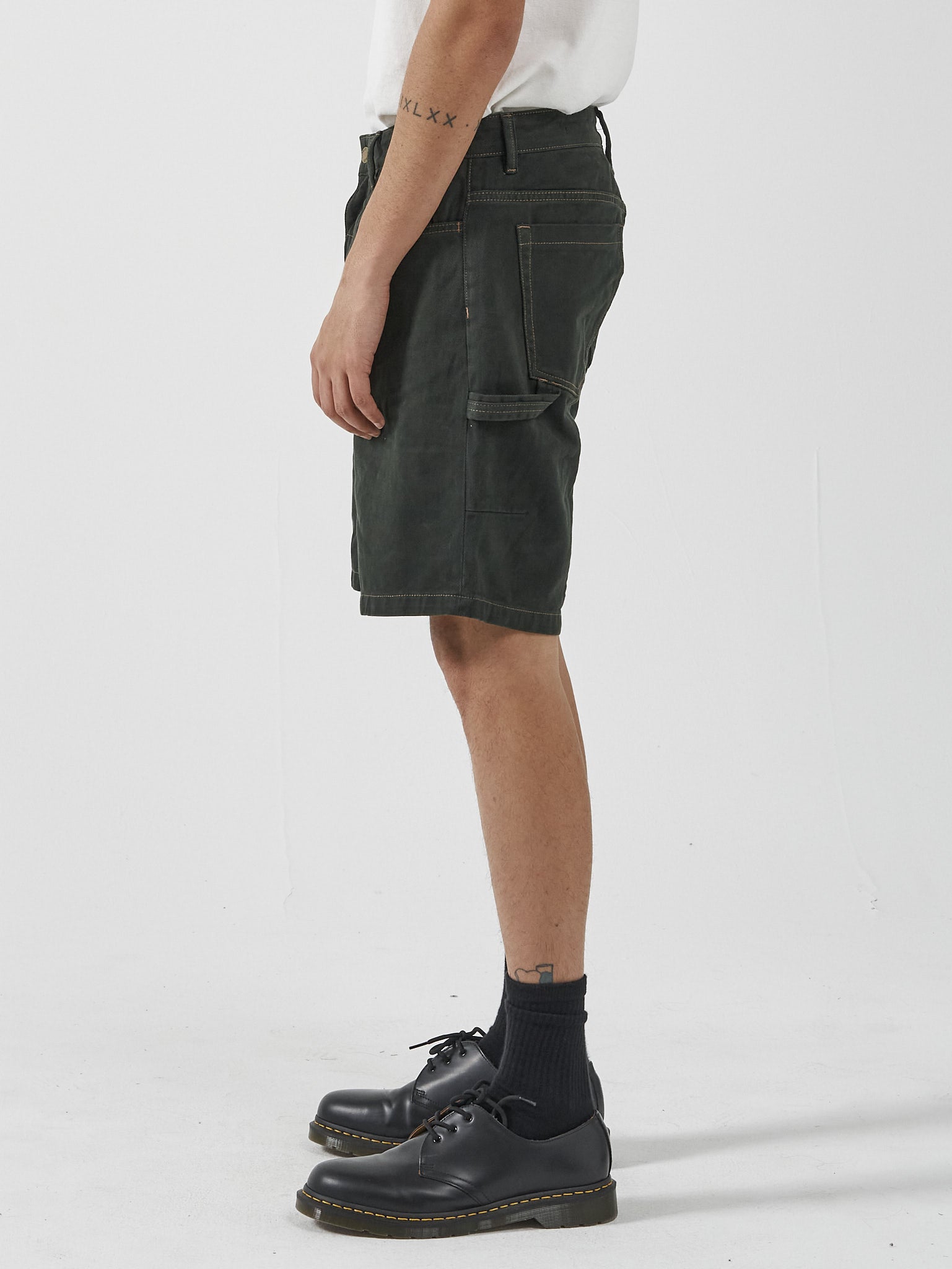 Slacker Denim Short - Oil Green