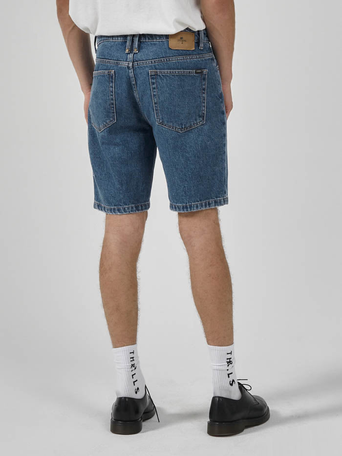 Chopped Hem Denim Short - Highway Blue