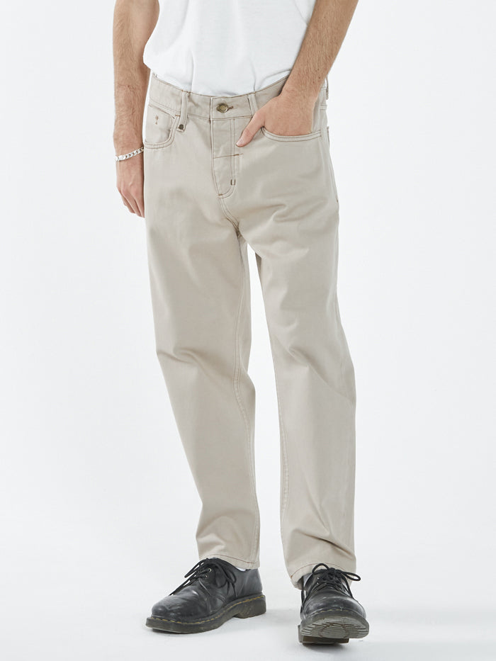 Chopped Denim Jean - Aged Tan