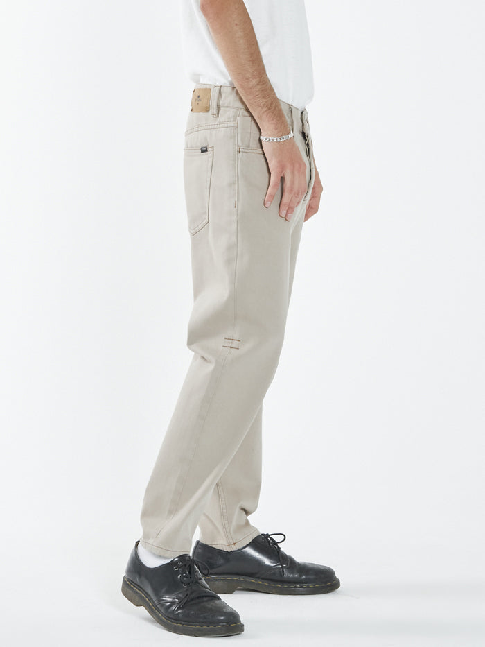 Chopped Denim Jean - Aged Tan