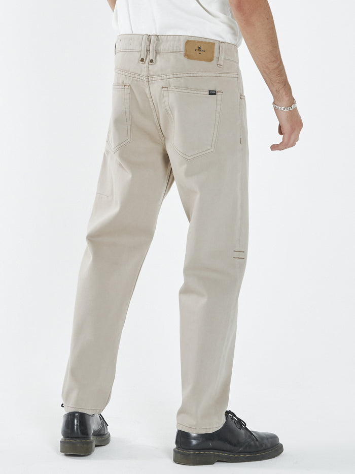 Chopped Denim Jean - Aged Tan