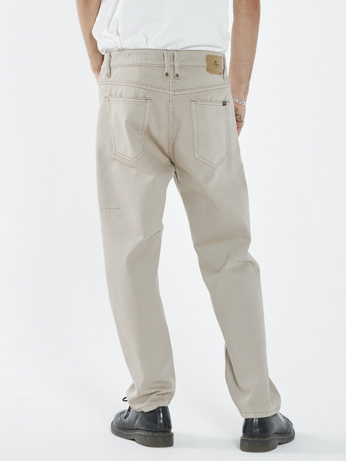 Chopped Denim Jean - Aged Tan