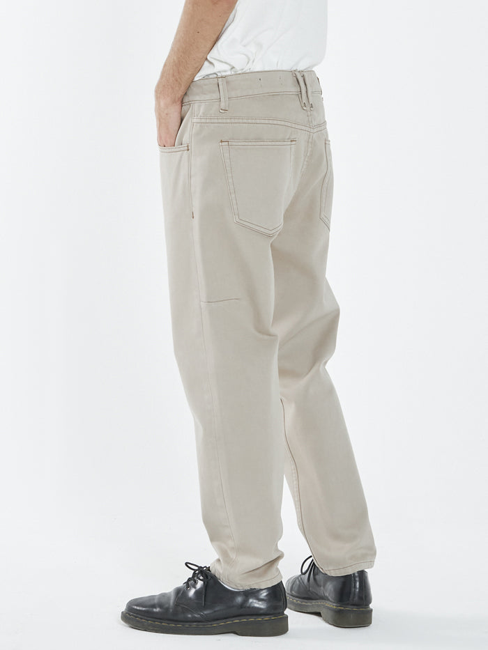 Chopped Denim Jean - Aged Tan