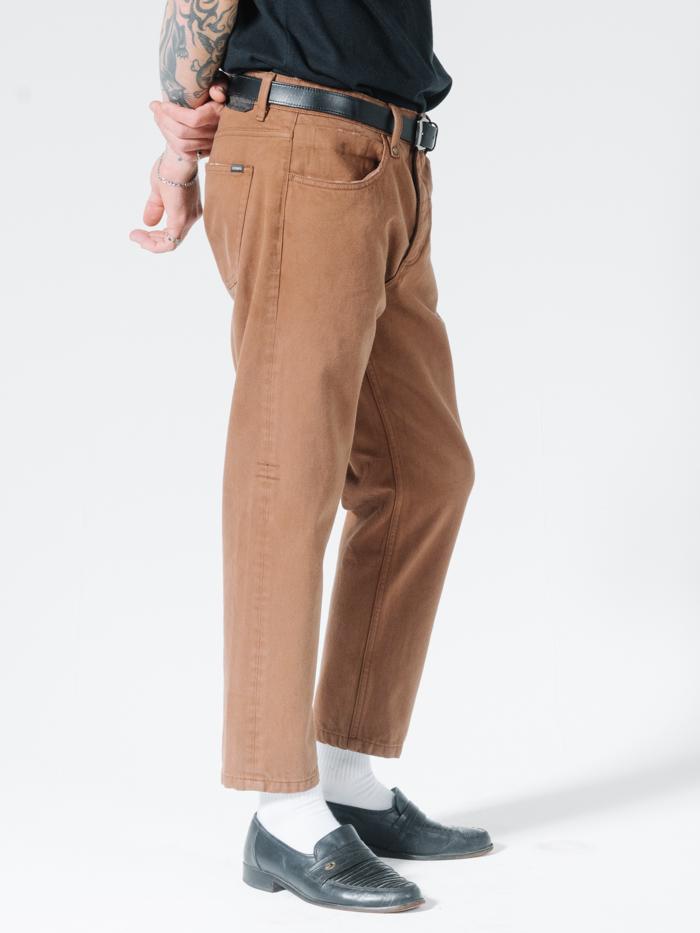 Chopped Denim Jean - Bison