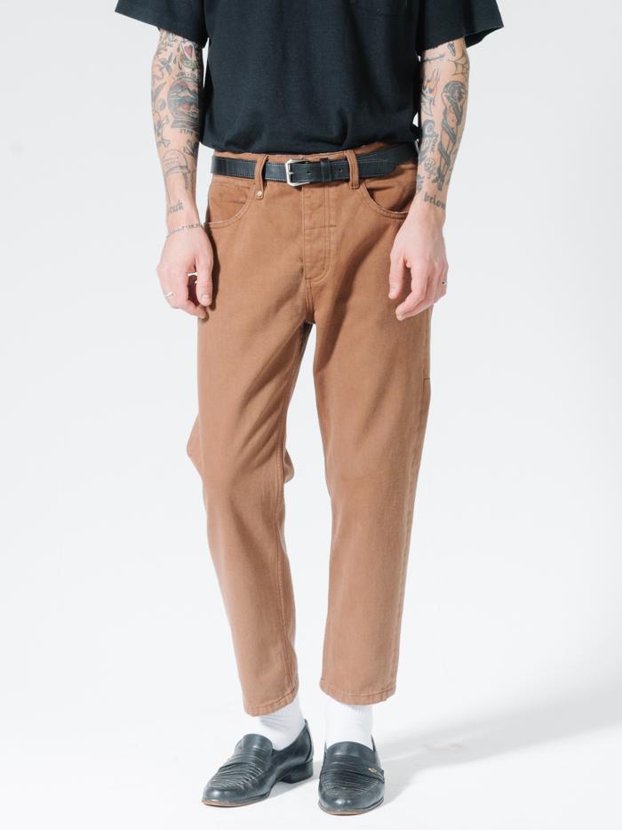 Chopped Denim Jean - Bison