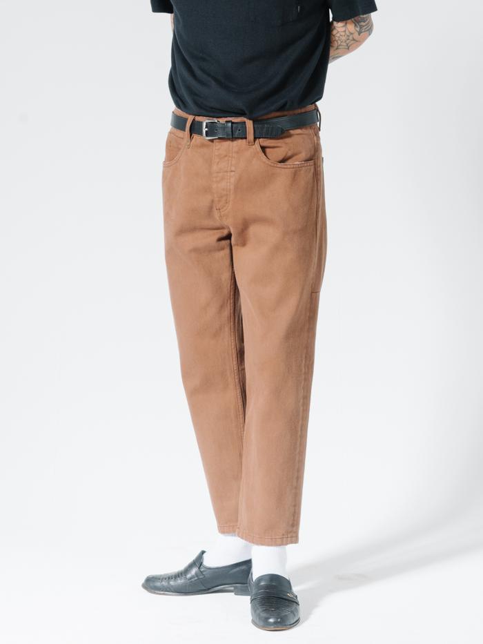 Chopped Denim Jean - Bison