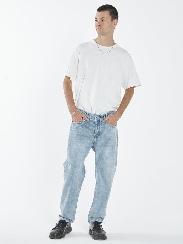 Chopped Denim Jean - Dust Blue