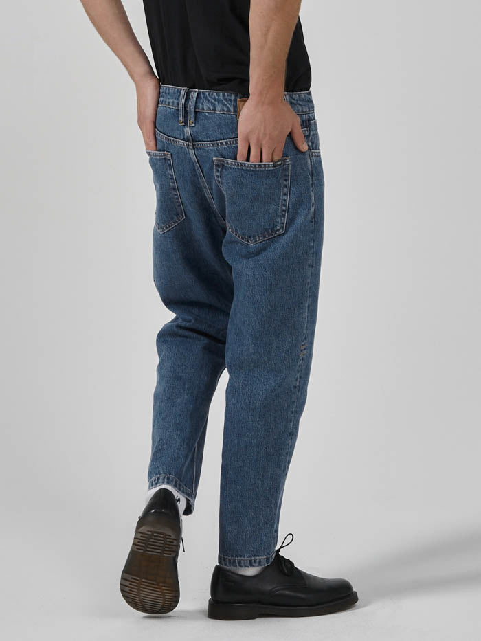 Chopped Denim Jean - Highway Blue