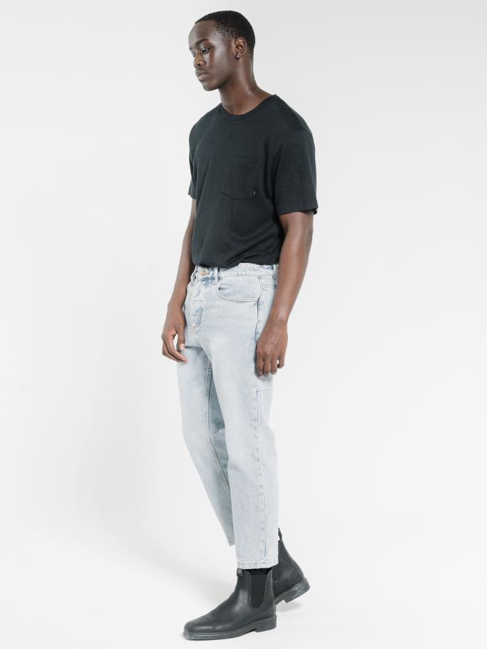 Chopped Denim Jean - Time Worn Blue