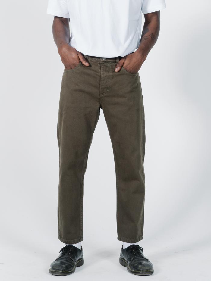 Chopped Denim Jean - Ivy Green