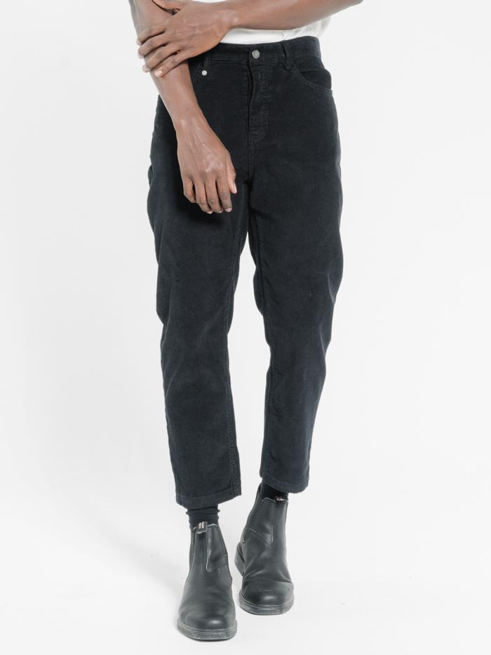 Chopped Corduroy Jean - Black