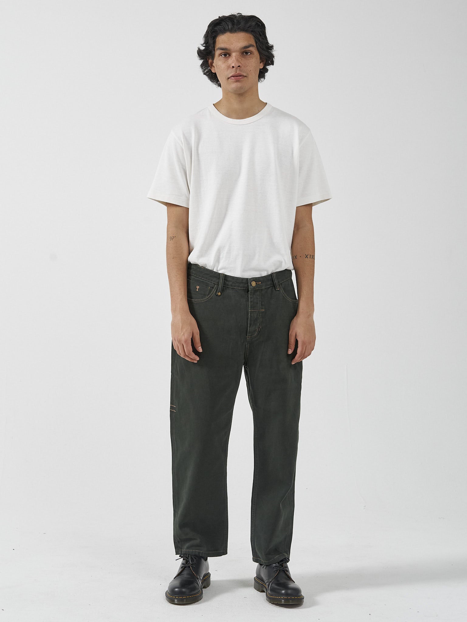 Slacker Denim Jean - Oil Green