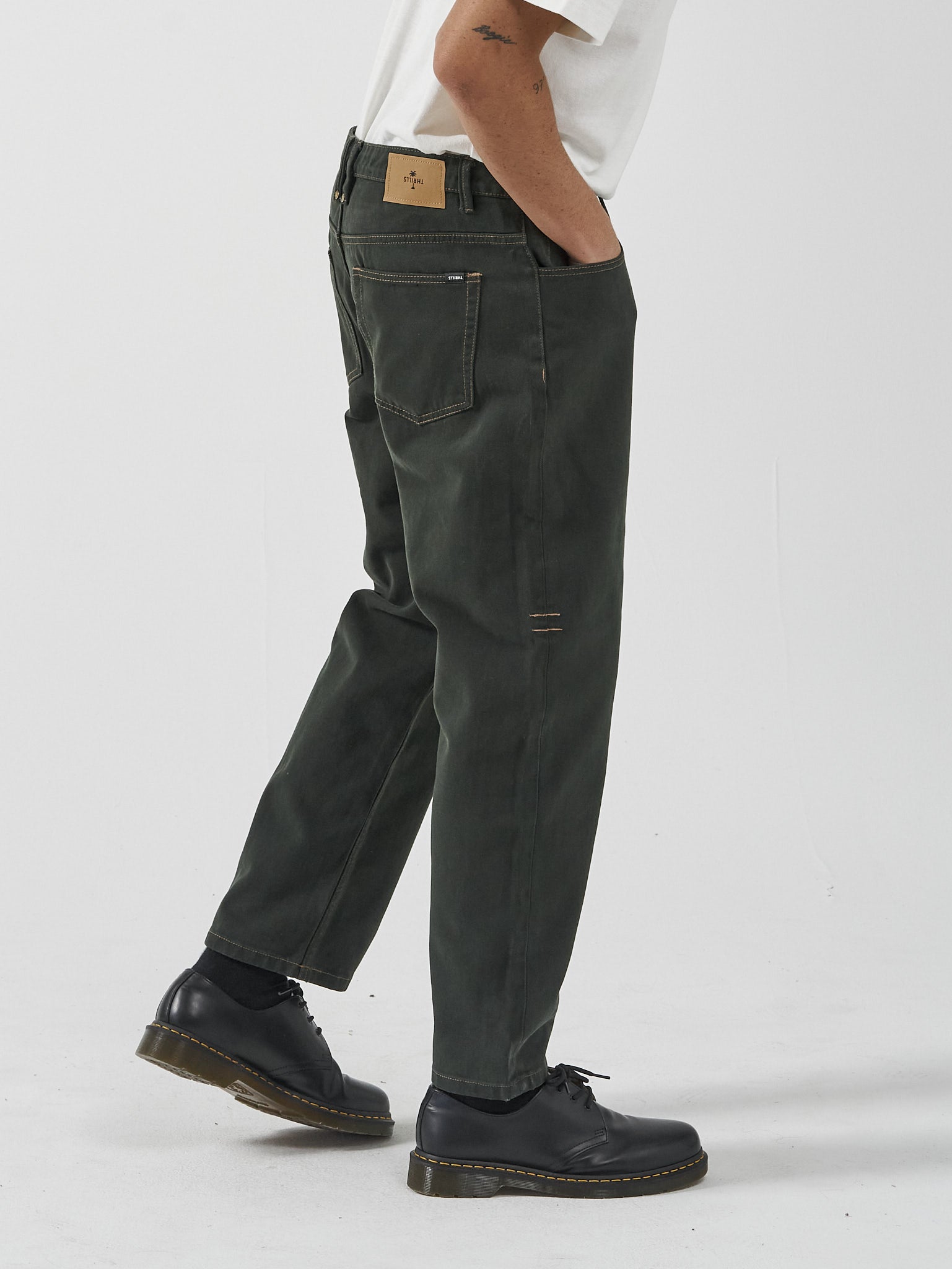 Slacker Denim Jean - Oil Green