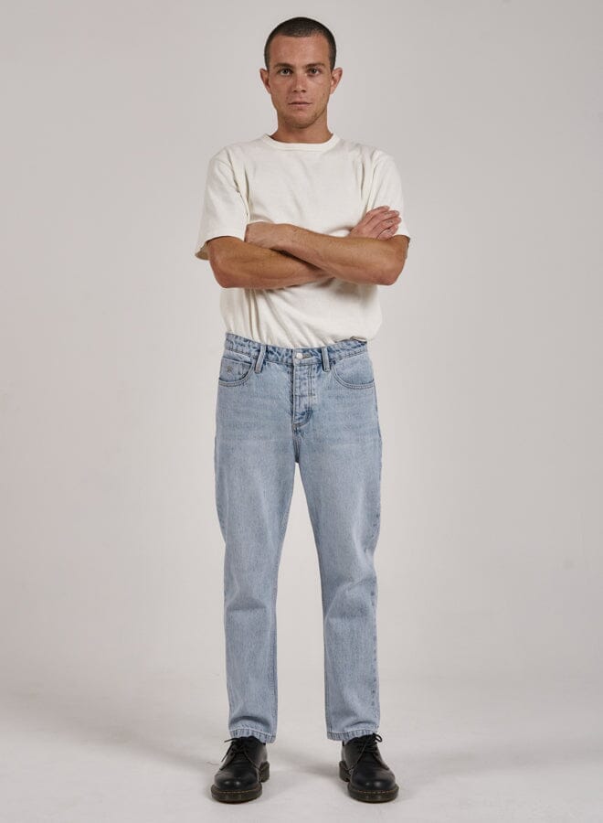 Unchopped Denim Jean - Ash Blue