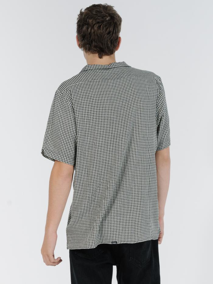 Quad Check Bowling Shirt - Black