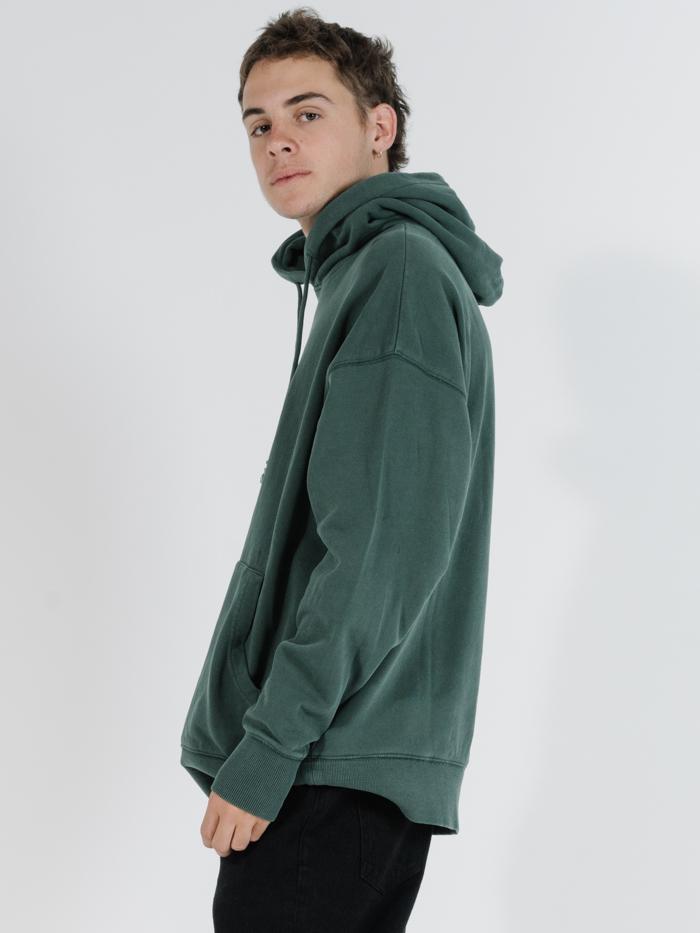 Minimal Thrills Slouch Pull On Hood - Lume Green