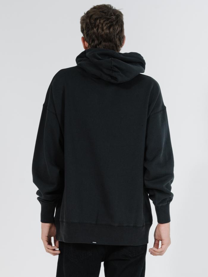 Flaming Moe Slouch Pull On Hood - Black